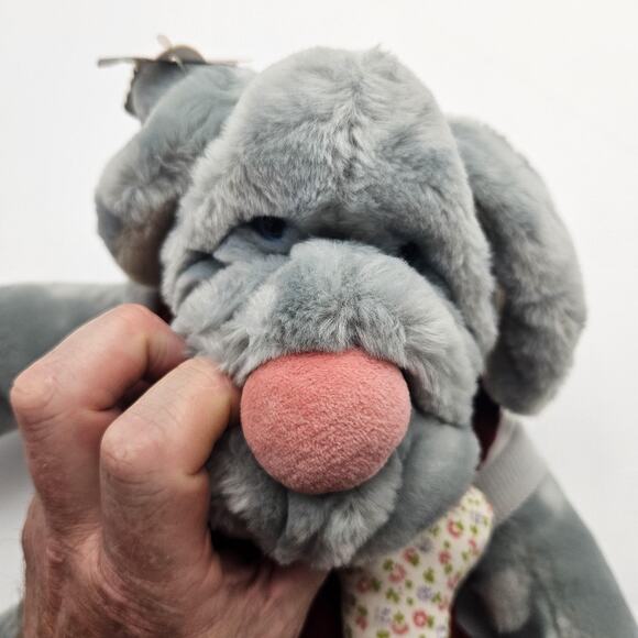 Vintage Wrinkles Puppet Dog Ganz Bros Stuffed Animal 19" Original Tag Korea - Picture 5 of 14